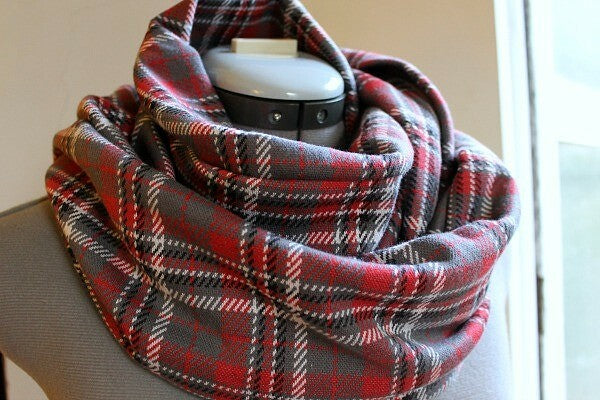 A scarf made of fabric with your own hands is just