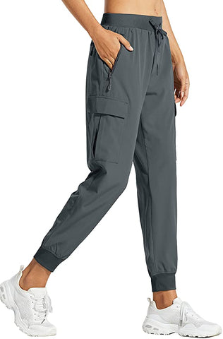 Libin Women's Cargo Joggers Lightweight Quick Dry Hiking Pants Athletic